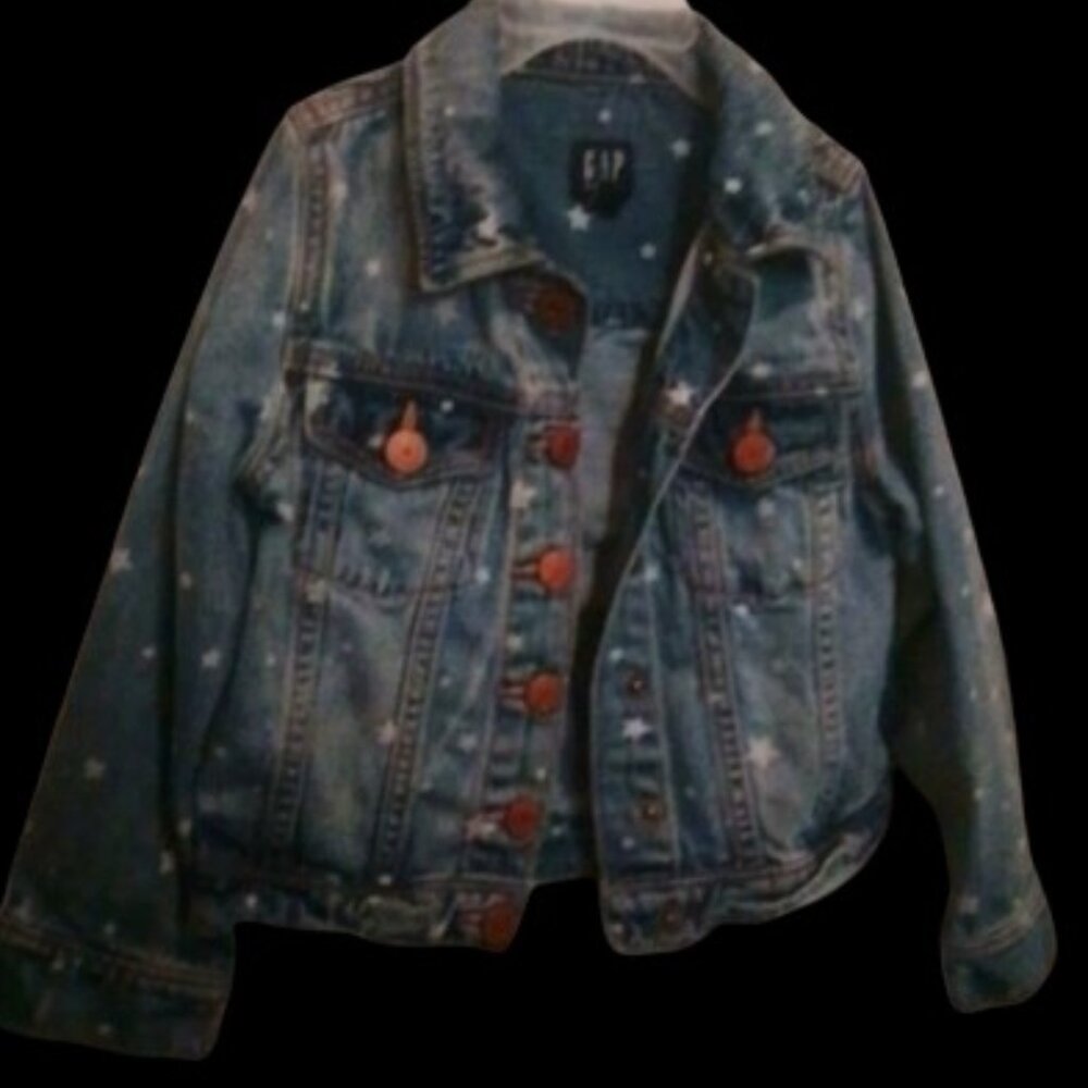 Starry Skylight Toddler Girl's Light Blue Jean Jacket